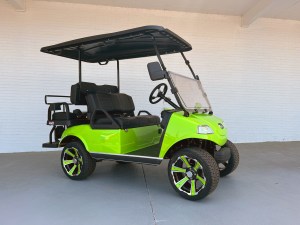 Lime Green Evolution Golf Cart Classic 4 Pro 01